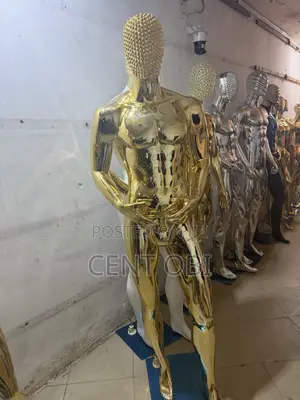Giant Gold Male Mannequin