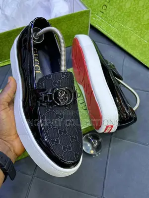 Gucci Classic Loafers With White Soles