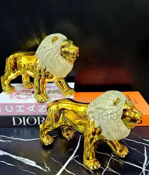 Lion Figurine Interior Abstract Design for Home Decor