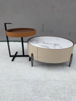 2 In1 Marble Center Table High Quality