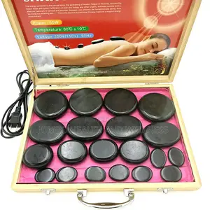 Hot Stones + Electric Heating Box Sku: Spa-Hol-STN/McH-002
