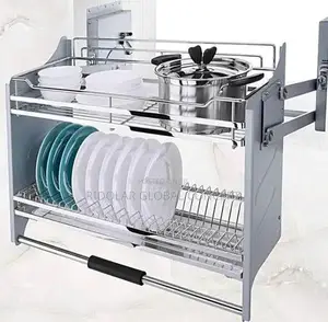 Built-in Pull Down Plate Rack 80cm
