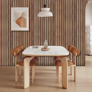 Modern 3D Wood Slat Wallpaper Sticker (60cm X 5m) — Self Adhesive