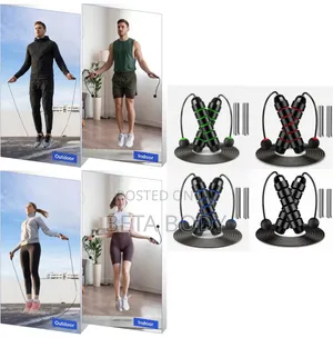 2-in-1 Adjustable Wireless Long Cable Skip Jump Rope With 2pcs Iron