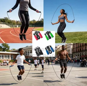 Foam Handles Skip Jump Rope for Gym, Fitness, Boxing, Sports