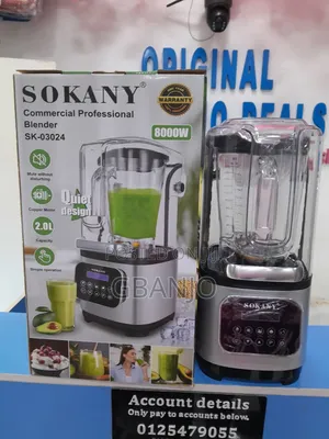 Sokany Commercial Blender