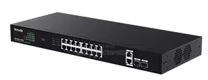 Tenda 18GE+2SFP Ethernet Switch With 16-Port PoE-TEG1120P-16-250W