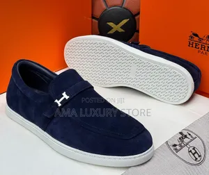 Hermes Premium Luxury Men Suede Shoes – Elegant, Durable Comfortable