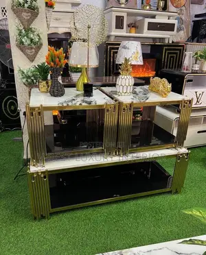 3-in-1 Marble Centre Table Set – Luxury Design for Modern Living