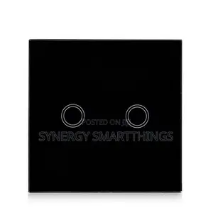 Tuya Zigbee Touch Smart 2 Gang Switch Black Color