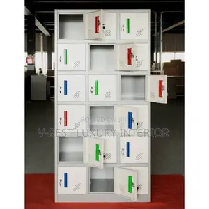18-Door Steel Locker Cabinet – Secure Storage for Every Space