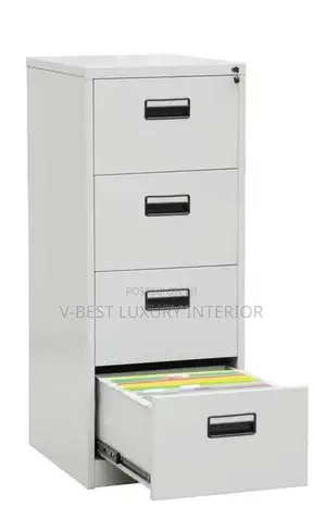 4-Drawer Metal Filing Cabinet – Secure Document Storage