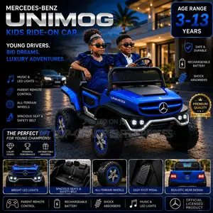 Blue Luxury Mercedes-Benz Unimog Rechargeable Toy Car for Your Child
