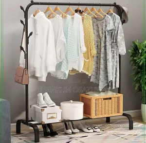 Strong Steel Clothes Hanging Rack for Home Boutique