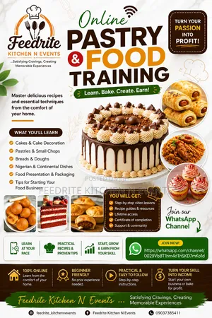 Free Pastry and Food Training