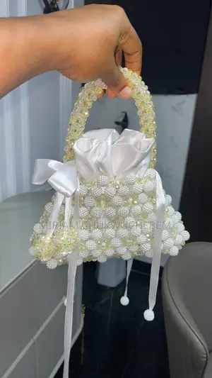 Havanna Berry and Crystal Beaded Bag With Satin Interior