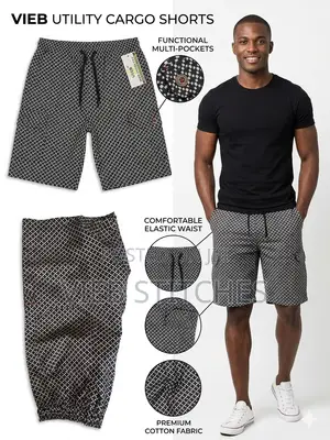 Casual Combat Cargo Shorts