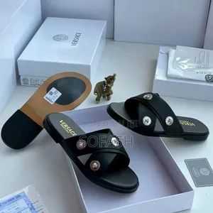 Versace Cross Strap Slide Scandal
