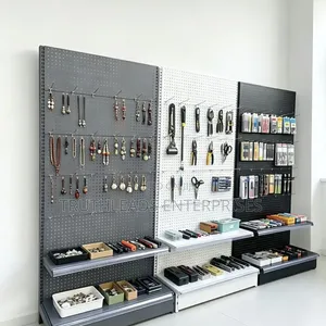 Single Side Shelve With 24 Peg Hooks and 2 Layers
