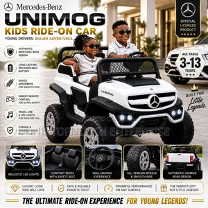 Luxury White Color Mercedes-Benz Unimog Ride-on Rechargeable Kid's Car