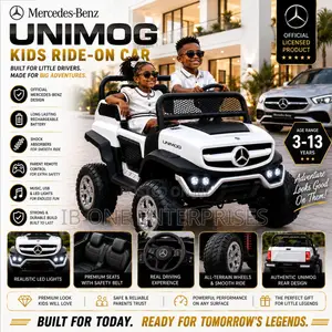White Color Rechargeable Mercedes-Benz Unimog Ride on Toy Car for Kids