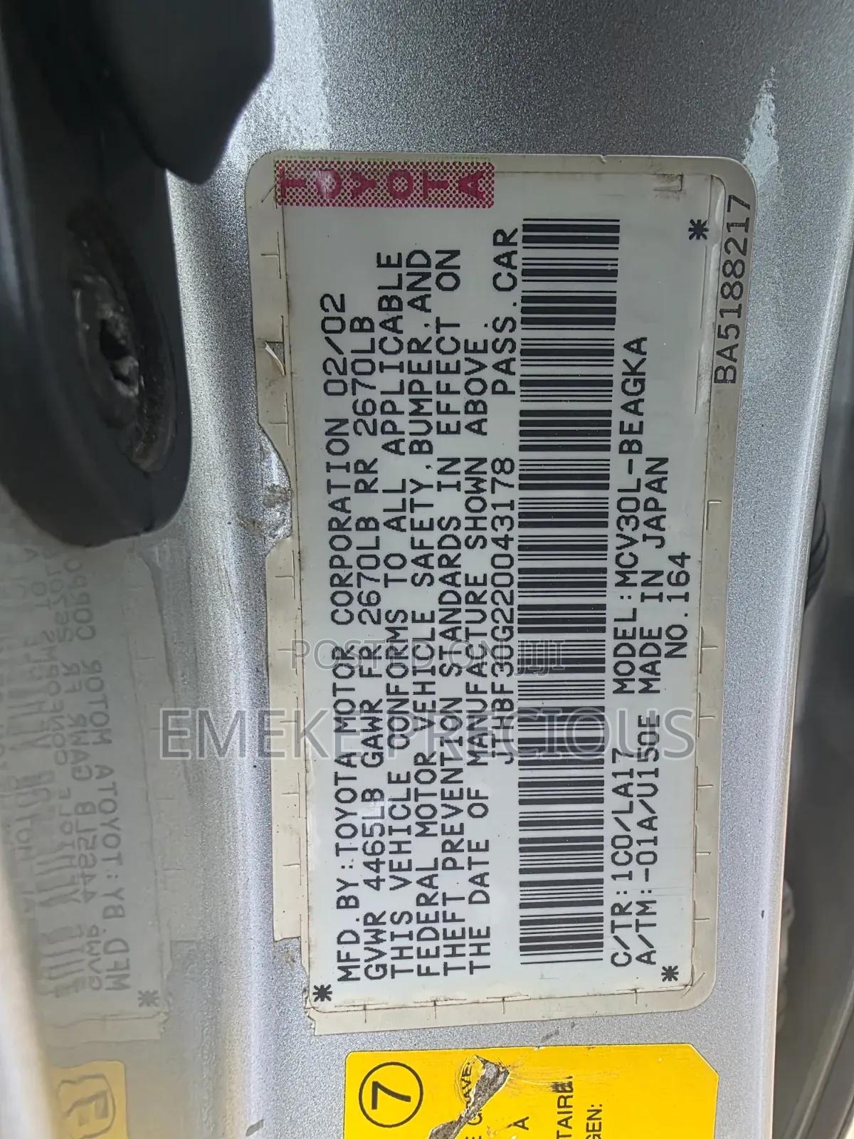 Lexus ES 2003 Silver