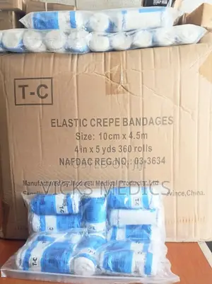 T-C 4 Inches Elastic Crepe Bandages