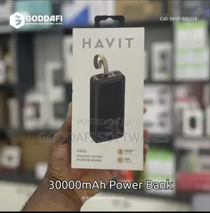 Havit PB55 30000mAh Fast Charging Power Bank