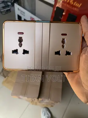 Gold Double Socket