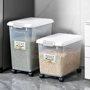 Food Grain Storage Container With Wheels – 40L Kitchen Organizer