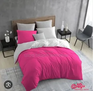 Hot Pink Grey Luxury Duvet Set