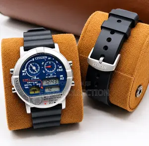 Citizen Multi-Time Wristwatch ( _Analogs (2) Digital Time Systems_)