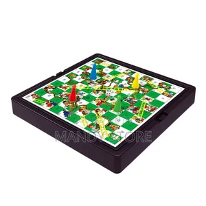 Foldable Snake Ladder Game Set for Interaction Children's Educational