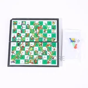Magnetic Foldable Snake Ladder Game Set for Children's Educational