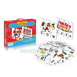 Educational Card Game Match Letter Spelling Jigsaw Puzzle Toy for Kids