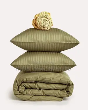 Premium Stripe Satin Bed Sheets - Soft 100% Organic Cotton (300TC)