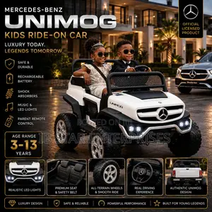 Mercedes-Benz Unimog White Color Premium Ride-on Car for Children