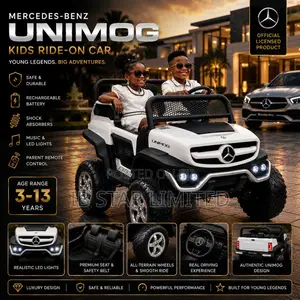 Get White Premium Mercedes-Benz Unimog Ride-on Car for Your Children