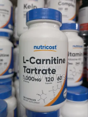 Nutricost L-Carnitine Tartrate 1000mg X 120 Capsules