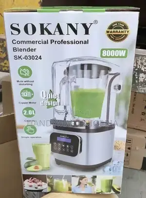 Sokany Noiseless Commercial Professional Blender (M SK-03024) 30% OFF
