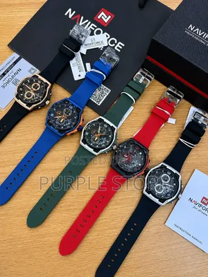 Naviforce NF 8080 Chronograph Water Resistant Wristwatches