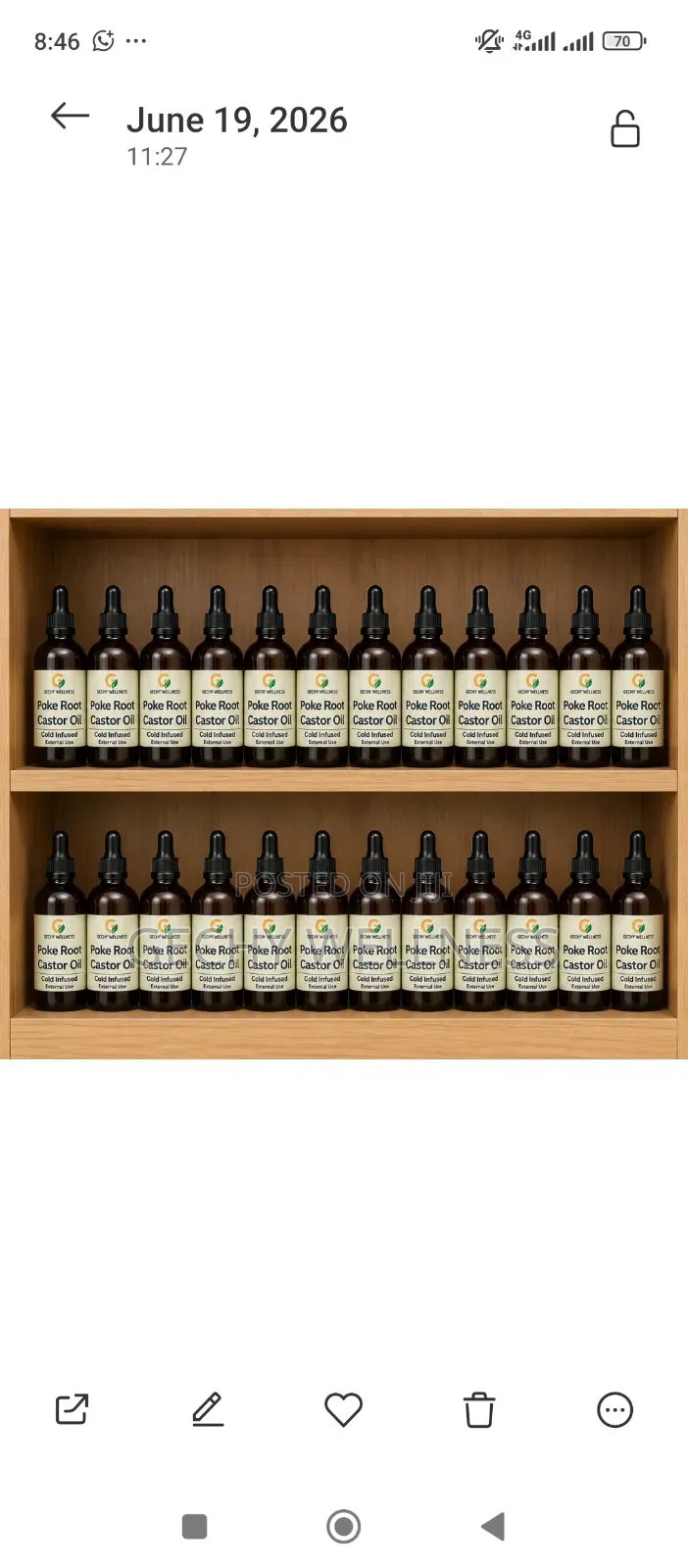 Poke Root Castor Oil