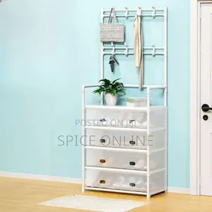 XVIP EXCLUSIVE White Multifunctional Shoe Rack