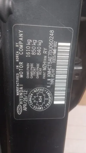 Hyundai Avante 2012 Black