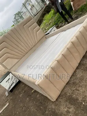 6 by 6 Padded Bedframe Available for Instant Pickup