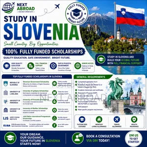 Study in Slovenia 100% Fully Funded Scholarships