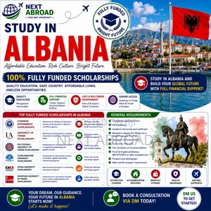 Study in Albania 100% Fully Funded Scholarships Opportunities