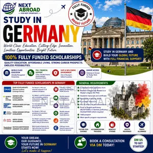Study in Germany 100% Fully Funded Scholarships Opportunities