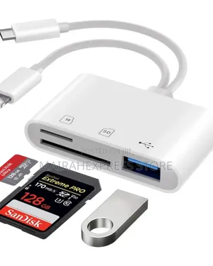 3-in-1 USB-C SD/TF/Micro SD Card Reader Adapter