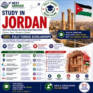 Study in Jordan 100% Fully Funded